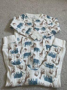 Nest Design Bamboo Long Sleeve Footed Sleep Suit 0.6 TOG